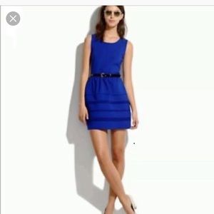 Madewell blue fit/flare dress